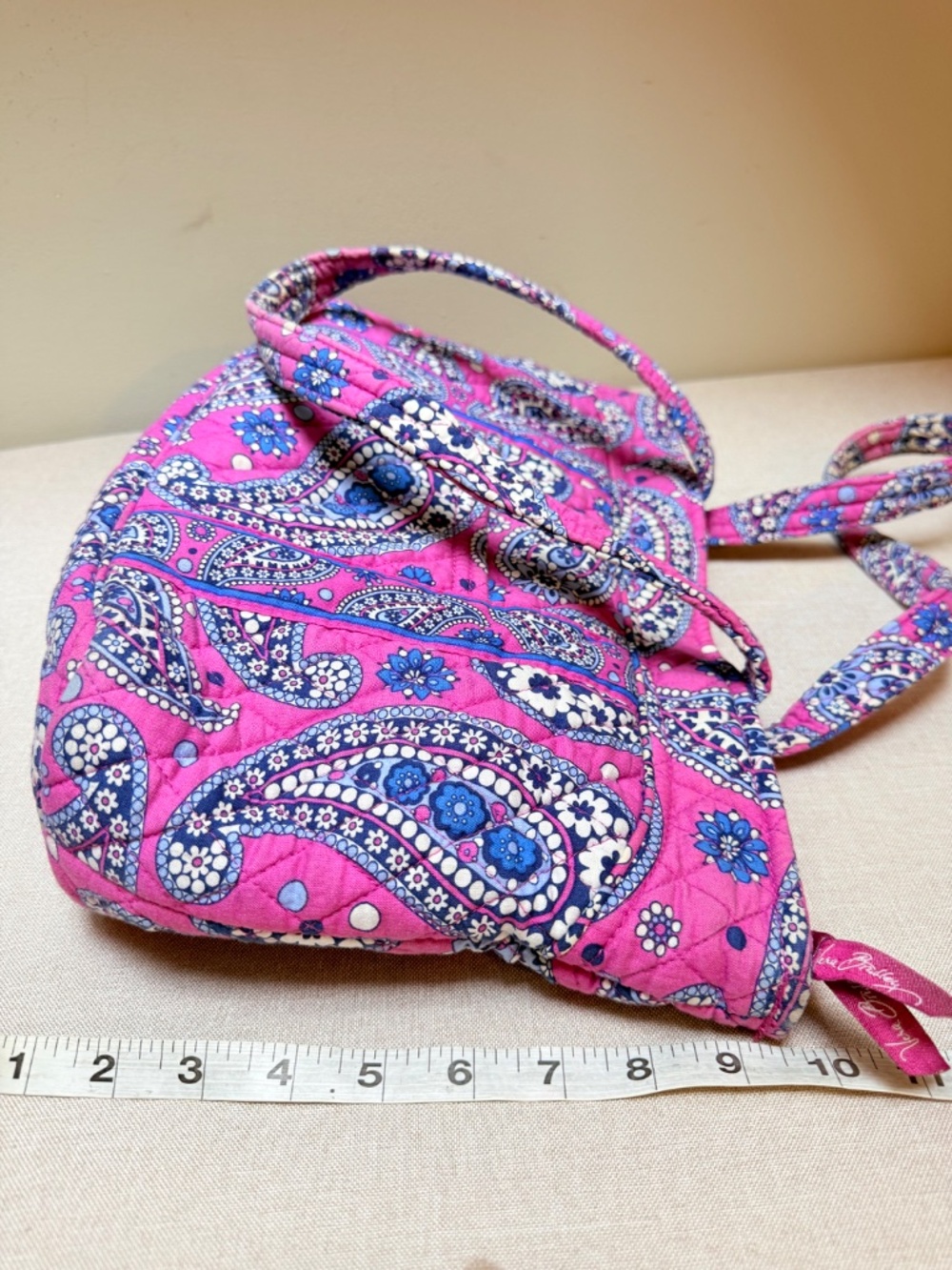 Vera Bradley Boysenberry Purple Paisley Purse Bag Tote 2011 - Picture 12 of 12